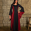 Średniowieczna sukienka Stella, czarno-czerwona - Celtic Webmerchant