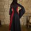 Mittelalterliches Kleid Stella, schwarz-rot - Celtic Webmerchant