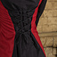Vestido medieval stella, negro-rojo - Celtic Webmerchant