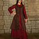 Mytholon vestido medieval Leandra, marrón - Celtic Webmerchant