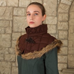 collare di lana marrone Gambeson Nimue - Celtic Webmerchant