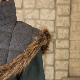 Gambeson krage Nimue ull grå - Celtic Webmerchant