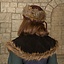 Gambeson Kragen Nimue Veloursleder schwarz - Celtic Webmerchant