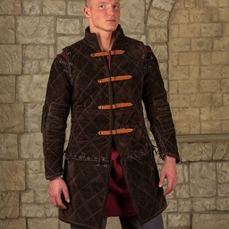 Gambeson Arthur juego completo de piel de ante marrón - Celtic Webmerchant