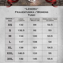 Średniowieczna sukienka Lenora, niebieska - Celtic Webmerchant