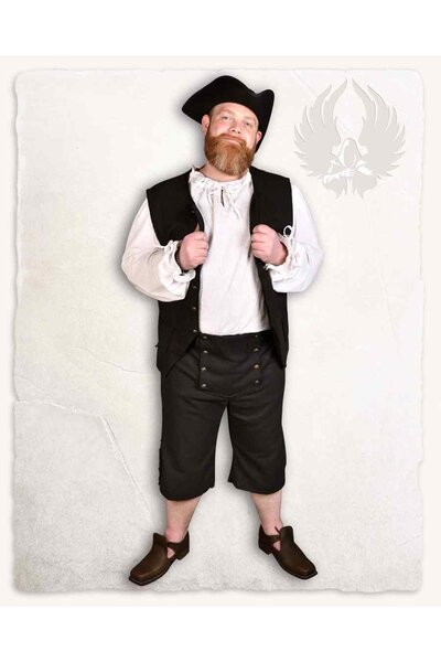 Piratbukser Franklin, sort - Celtic Webmerchant