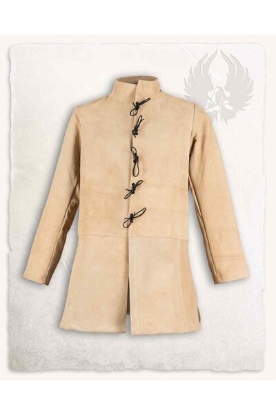Veste en daim du 17ème siècle Tilly, sable (buffle) - Celtic Webmerchant