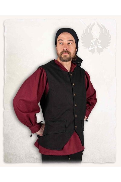Piratvest Fletcher, sort - Celtic Webmerchant