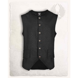 Pirate Vest Fletcher, svart - Celtic Webmerchant