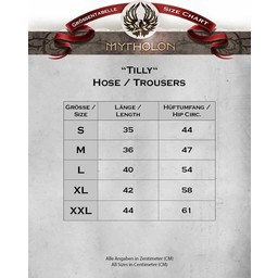 Pantalones renacentistas de tilly, negro - Celtic Webmerchant