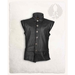 Doublet en cuir tilly, noir - Celtic Webmerchant