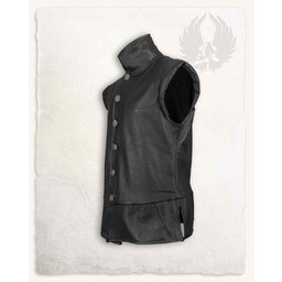 Doublet en cuir tilly, noir - Celtic Webmerchant