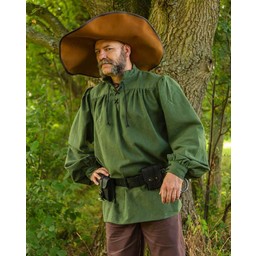 Camisa medieval Ansgar, verde - Celtic Webmerchant
