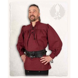 Medieval shirt Ansgar, burgundy - Celtic Webmerchant