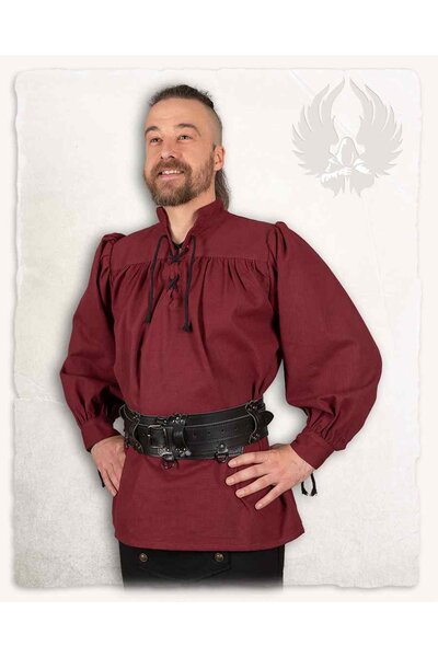 Mittelalterliches Hemd Ansgar, Burgund - Celtic Webmerchant