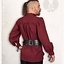 Chemise médiévale Ansgar, bordeaux - Celtic Webmerchant