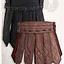 Jupe gambeson en cuir Tenebra, marron - Celtic Webmerchant