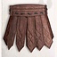 Jupe gambeson en cuir Tenebra, marron - Celtic Webmerchant