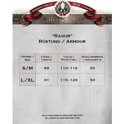 Läder rustning ragur, svart - Celtic Webmerchant