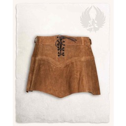 Falda de cuero Nuala, marrón claro - Celtic Webmerchant