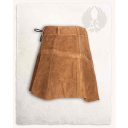 Leather skirt Nuala, light brown - Celtic Webmerchant