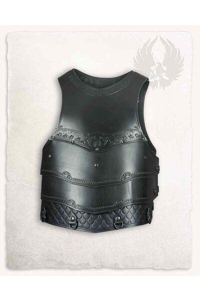 Leather armor Gawain, black - Celtic Webmerchant