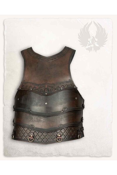 Armure en cuir Gawain, marron - Celtic Webmerchant