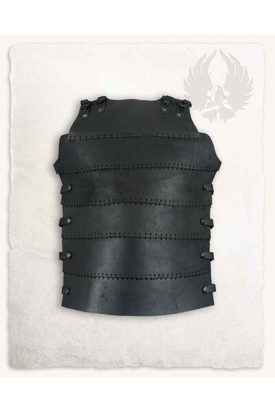 Armor de cuero Erend, negro - Celtic Webmerchant