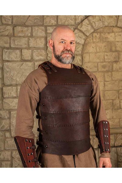 Leather armor Erend, brown - Celtic Webmerchant