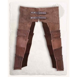 Leather tassets Albrecht, brown - Celtic Webmerchant