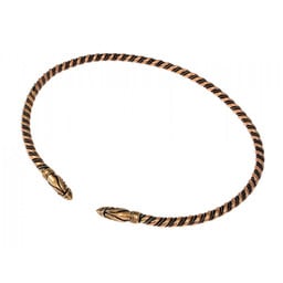 Wikinger Torque mit Rabenköpfen, Bronze - Celtic Webmerchant