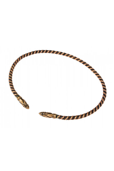 Wikinger Torque mit Rabenköpfen, Bronze - Celtic Webmerchant