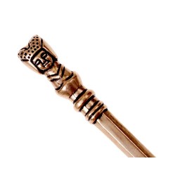 Cucchiaio in ottone medievale con testa - Celtic Webmerchant