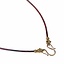 Leather viking necklace with weasels, brown - Celtic Webmerchant