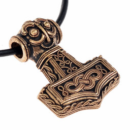 Ödeshög Mjölnir met knoopwerk, brons - Celtic Webmerchant