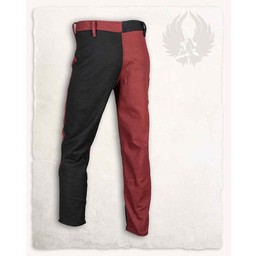 Pantaloni mi-parti gustav, nero/rosso - Celtic Webmerchant