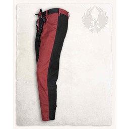 Mi-parti broek Gustav, Zwart/Rood - Celtic Webmerchant