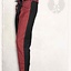 Mi-parti pants Gustav, Black/Red - Celtic Webmerchant