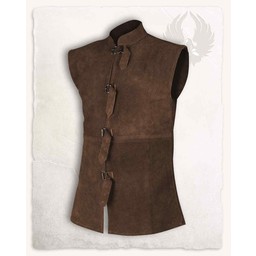 Gilet en cuir Orthello, marron - Celtic Webmerchant