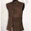 Gilet en cuir Orthello, marron - Celtic Webmerchant