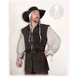 Leather vest Orthello, brown - Celtic Webmerchant