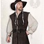 Leather vest Orthello, brown - Celtic Webmerchant