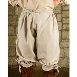 Pantalones vikingos Ketill, color crema - Celtic Webmerchant