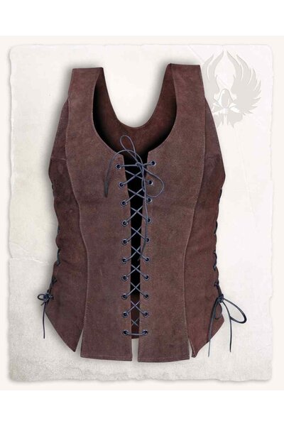 Corsage Cathy, daim brun - Celtic Webmerchant