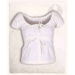 Blusa medieval Claudia, crema - Celtic Webmerchant