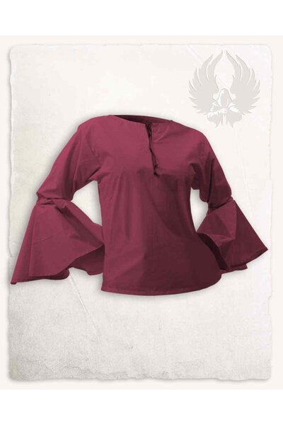 Piratenbluse Felice, Burgund - Celtic Webmerchant