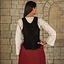 Leather Bodice Lisa, Black - Celtic Webmerchant