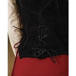 Leather Bodice Lisa, Black - Celtic Webmerchant