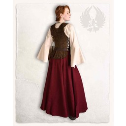 Læder Bodice Lucy, Brown - Celtic Webmerchant
