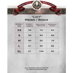 Leather Bodice Lucy, Brown - Celtic Webmerchant